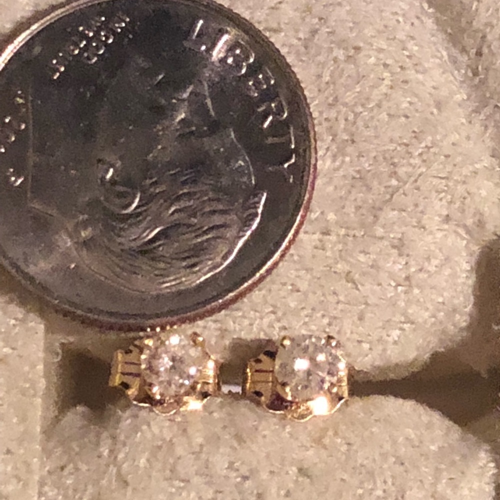 14K Diamond earrings